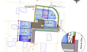 Terrain constructible Damgan 317.00 m²